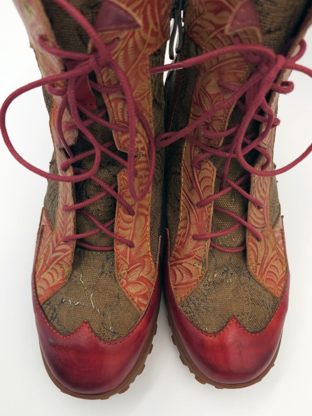 L'Artiste Spring Step Ileana Ankle Boots Red- Women's size US 6.5-7 / EU 37 - Picture 7 of 16